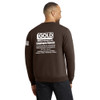 Gold Mechanical WHITE PRINT Crewneck Sweatshirt