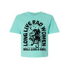 Roll Like A Girl LONG LIVE RAD WOMEN Comfort Colors® Cropped Tee