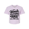 Roll Like A Girl WOMAN OF A CERTAIN RAGE Comfort Colors® Cropped Tee