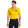Gold Mechanical BLACK AND WHITE Embroidered Silk Touch™ Polo