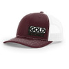 Gold Mechanical BLACK AND WHITE Embroidered Trucker Cap - Richardson® 112