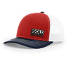 Gold Mechanical BLACK AND WHITE Embroidered Trucker Cap - Richardson® 112