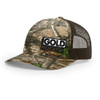 Gold Mechanical BLACK AND WHITE Embroidered Five-Panel Trucker - Richardson 112PFP