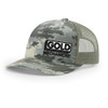 Gold Mechanical BLACK AND WHITE Embroidered Five-Panel Trucker - Richardson 112PFP