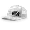 Gold Mechanical BLACK AND WHITE Embroidered Five-Panel Trucker - Richardson 112PFP