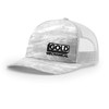 Gold Mechanical BLACK AND WHITE Embroidered Five-Panel Trucker - Richardson 112PFP