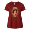 Pink Feather Society HER MAHJESTY Ladies Plus Size Tee