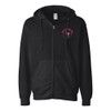 Pink Feather Society EMBROIDERED LOGO Unisex Zip Hoodie