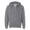 Pink Feather Society EMBROIDERED LOGO Unisex Zip Hoodie