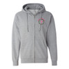 Pink Feather Society EMBROIDERED LOGO Unisex Zip Hoodie