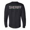 GCSO BADGE & SHERIFF BACK IN GREY - Classic Long Sleeve Tee - Black