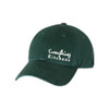 EVERYTHING KITCHENS - WHITE TEXT EMBROIDERY - Richardson Washed Chino Cap - Dark Green