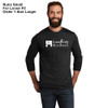 EVERYTHING KITCHENS - WHITE FULL FRONT LOGO - Eco-Friendly Tri-Blend Long Sleeve Tee - Space Black