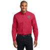 GCSO CHROME BADGE - Long Sleeve Easy Care Shirt - Red