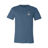 EVERYTHING KITCHENS - GREY - FLC PAN, BACK TEXT, SLEEVE EK - Super Soft Tee - Steel Blue