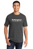 Gutterglove® FULL FRONT WHITE WORDMARK - TALL Unisex Tee - Dark Heather Grey