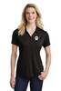 Gutterglove® EMBROIDERED FLC WHITE G - Ladies Performance Polo - Black