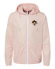 Brentsville Embroidered PAWPRINT Zippered Wind Breaker - Blush