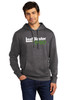 Gutterglove® FULL FRONT WHITE LEAFBLASTER PRO® - Premium Unisex Hoodie - Heathered Charcoal