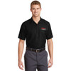 Ozark Aeroworks EMBROIDERED RED & WHITE AN EAGLE PARTNER - Red Kap® Short Sleeve Industrial Work Shirt - Black