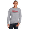 Ozark Aeroworks FULL FRONT RED & GREY AN EAGLE PARTNER - Unisex Crewneck Sweatshirt - Sport Grey