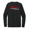 Ozark Aeroworks FLC & FULL BACK RED & WHITE AN EAGLE PARTNER - Unisex Ringspun Long Sleeve T-Shirt - Black