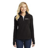 Regional Eye Center EMBROIDERED Ladies Microfleece 1/2-Zip Pullover - Black