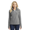 Regional Eye Center EMBROIDERED Ladies Microfleece 1/2-Zip Pullover - Pearl Grey