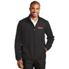 Ozark Aeroworks EMBROIDERED RED & WHITE AN EAGLE PARTNER - Zephyr Full-Zip Jacket - Black