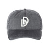 Divinity Dance EMBROIDERED Pigment-Dyed Dad Cap - Black