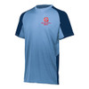 Glendale Falcon Regiment EMBROIDERED FALCON G LOGO - Unisex Performance Cutter Jersey - Columbia Blue/Navy