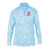 Glendale Falcon Regiment EMBROIDERED FALCON G LOGO - Unisex Blend Quarter-Zip Pullover - Columbia Blue