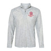 Glendale Falcon Regiment EMBROIDERED FALCON G LOGO - Unisex Blend Quarter-Zip Pullover - Silver