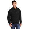 Care to Learn Republic EMBROIDERED Unisex Core Fleece 1/4-Zip Pullover Sweatshirt - Black