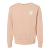 Divinity Dance Embroidered Pigment Dyed Premium Sweatshirt - Dusty Pink