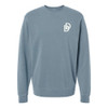 Divinity Dance Embroidered Pigment Dyed Premium Sweatshirt - Slate Blue