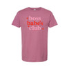 BOSS BABES CLUB Basic Tee - Cassis