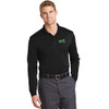Volt Snag-Proof Unisex Long Sleeve Polo - Black