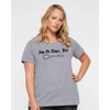 Your Barefoot Neighbor YOU DO ROUX BOO Plus Size Ladies Tee - Heather