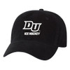 Drury Hockey Embroidered DU ICE HOCKEY Unstructured Dad Cap - Black