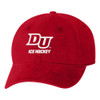 Drury Hockey Embroidered DU ICE HOCKEY Unstructured Dad Cap - Red