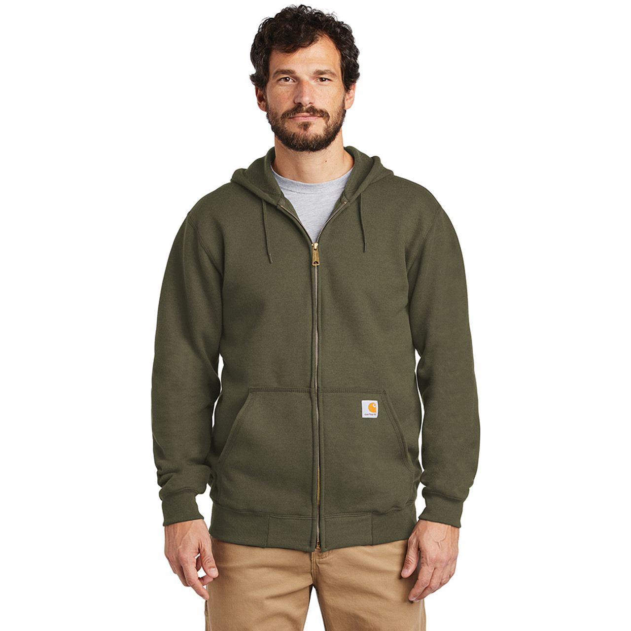 Meeks Carhartt Midweight Hooded Zip Front Sweatshirt