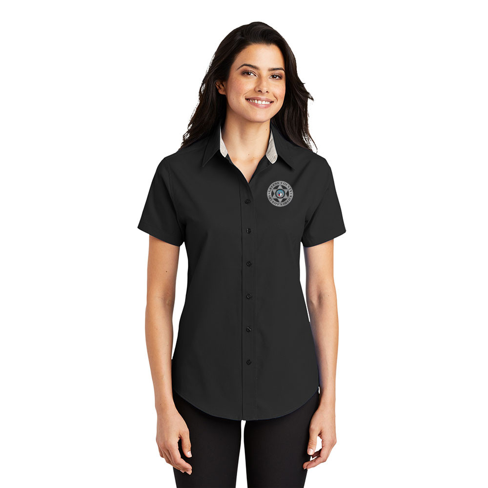 knee length dresses for ladies Athena Ladies Long Sleeve Pilot Shirt  The Work Uniform Company