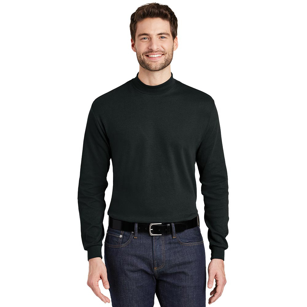 Meeks Port Authority® Interlock Knit Mock Turtleneck - The