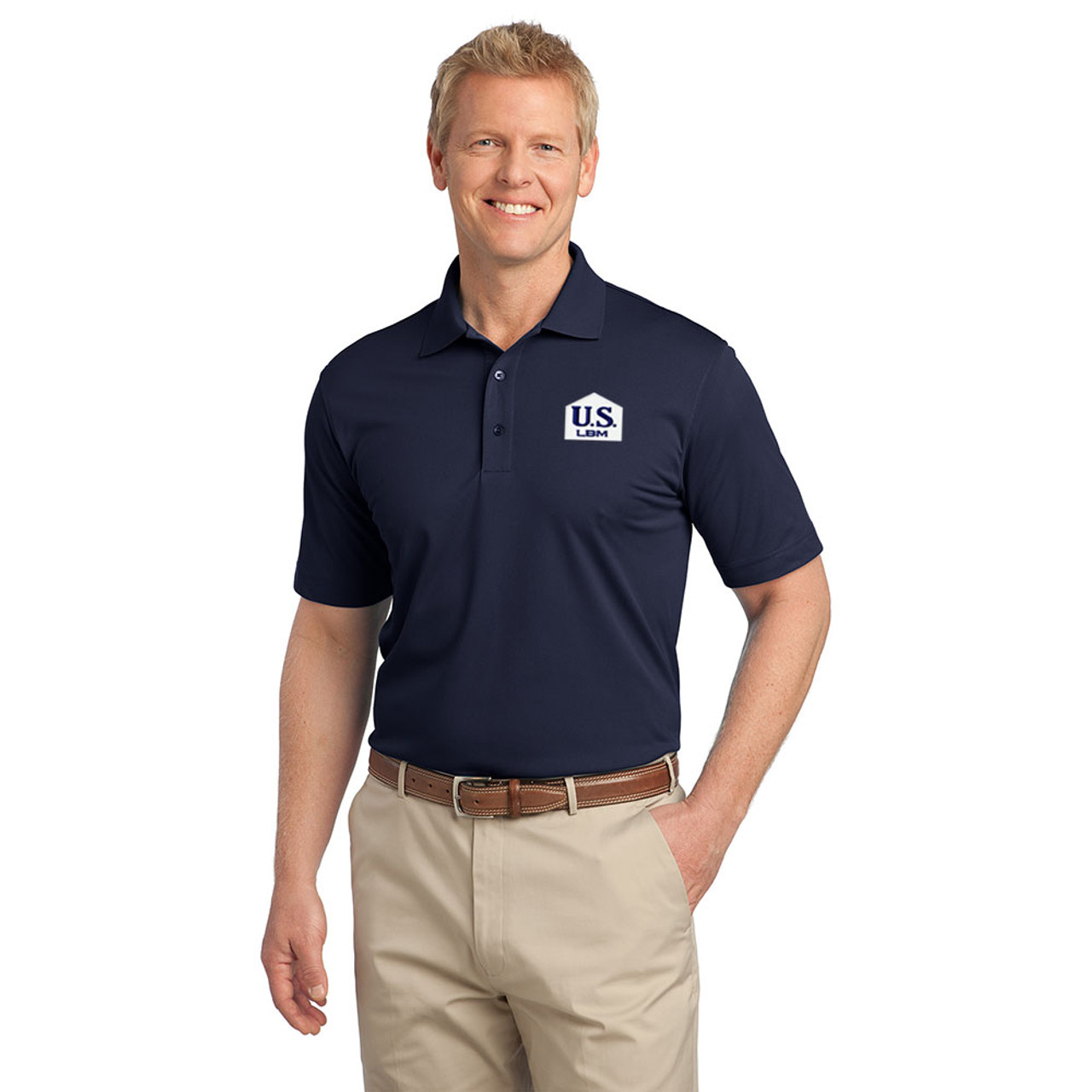 Pique Polo Shirt - Navy