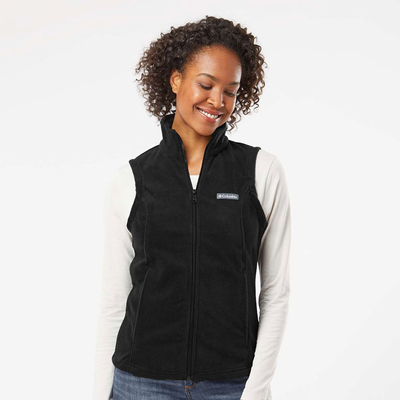 Women’s Columbia fleece vest w/ embroidered logo