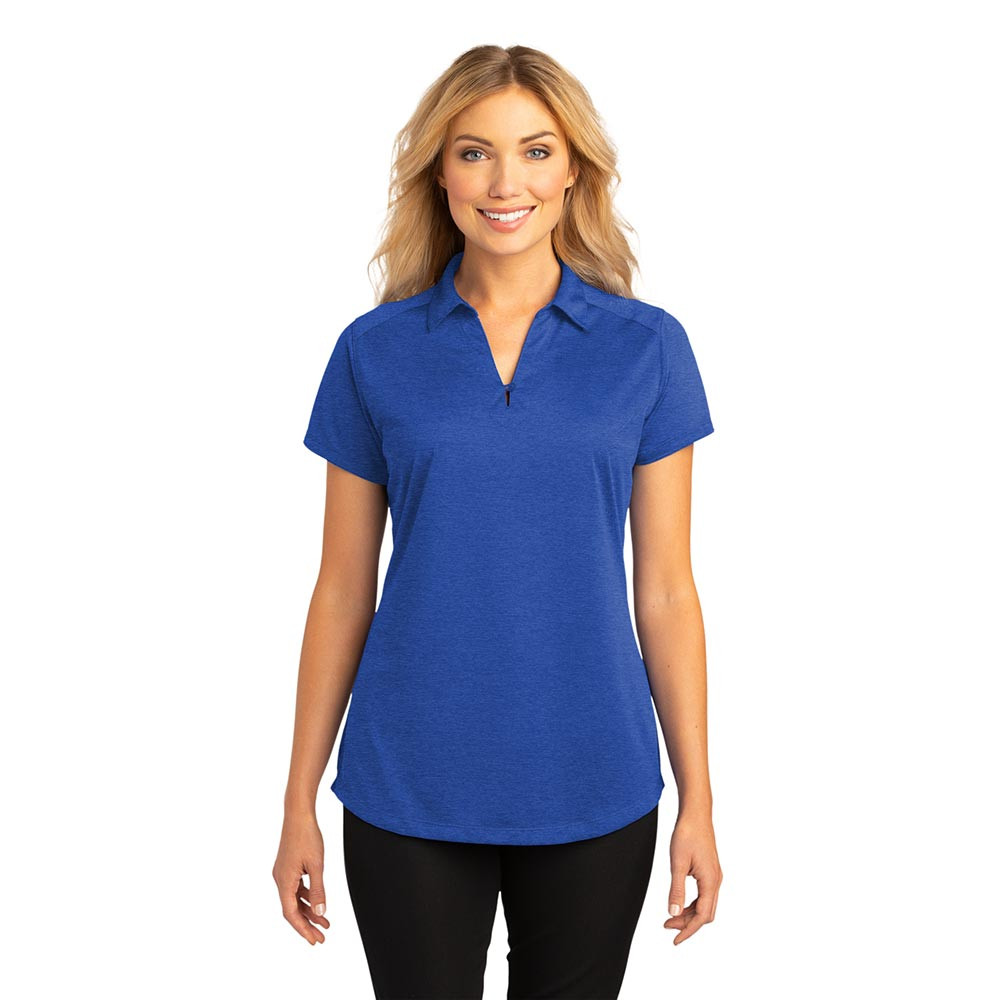 port authority digi heather performance polo