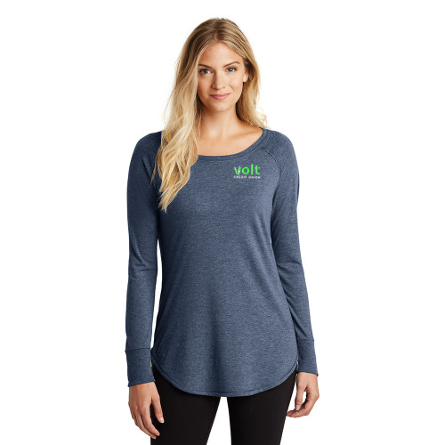 Volt Embroidered Ladies Long Sleeve Tunic Tee
