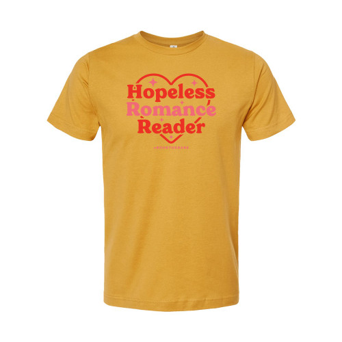 #BookTokBabe HOPELESS ROMANCE READER Unisex Ringspun Tee - Ginger #BookTokBabe HOPELESS ROMANCE READER Unisex Ringspun Tee - Ginger