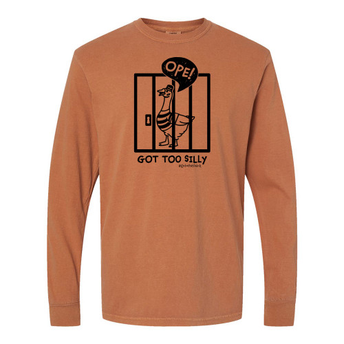 Silly Goose OPE TOO SILLY Premium Long Sleeve Comfort Colors® Unisex Tee - Yam